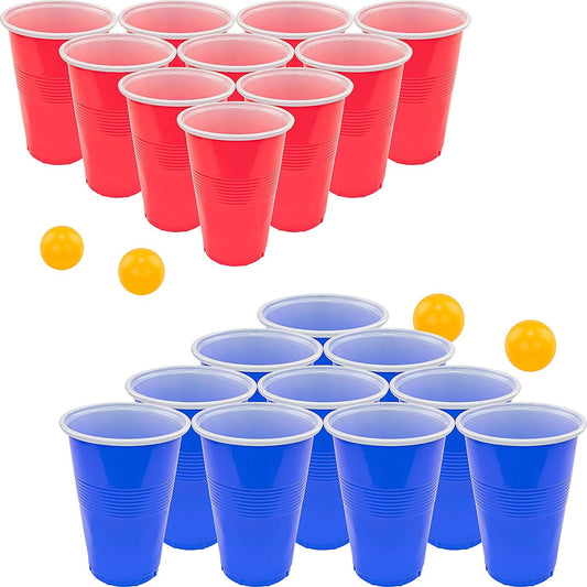 Beer Pong Set Red Cups and Ping Pong Balls