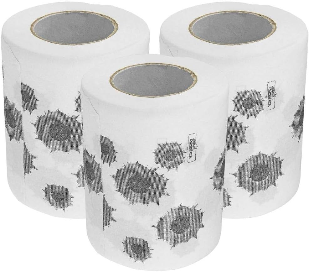 Bullet Holes Toilet Paper - Set of 3