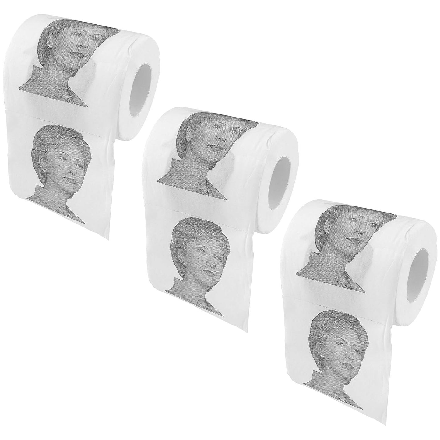 Hillary Clinton Toilet Paper - Set of 3