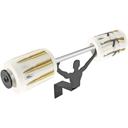 AK47 Gun and Bullets Toilet Paper w/ Strong Man Holder