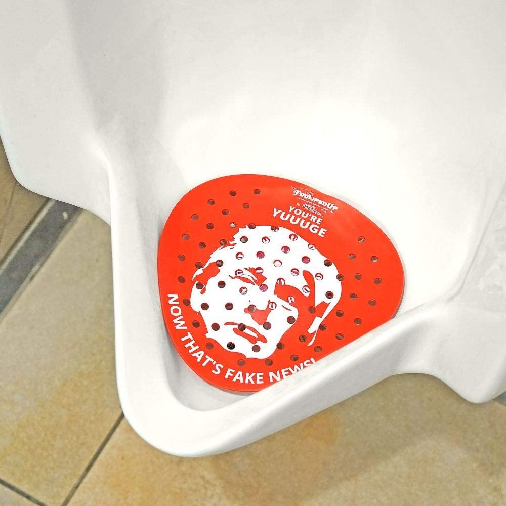 Donald Trump Urinal Screen Flush