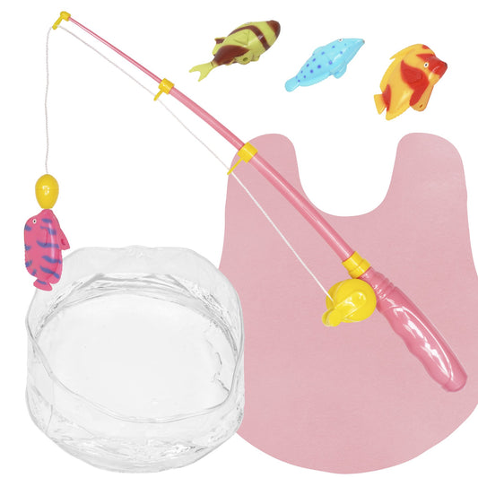 Enjoyable Potty Fisher Toilet Fishing Game, Adjustable Rod, Water Tank, 4 Colored Fishes, Pink Mat, Fish Fun for Adults & Kids, Hilarious Fishing Game Toilet! - Fairly Odd Novelties