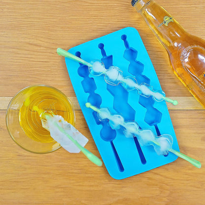 Kabob ice Cube Tray with Stir Sticks