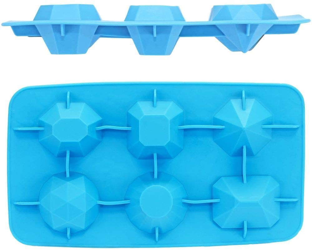 Blue Jewels Ice Cube Tray - Set of 4