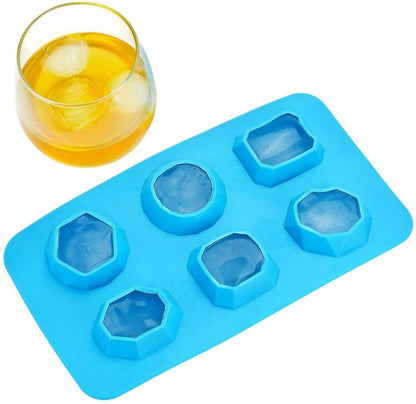 Blue Jewels Ice Cube Tray - Set of 4