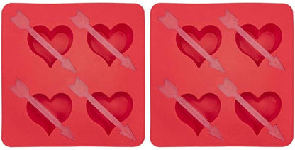 Heart & Arrow Ice Cube Tray - Set of 2