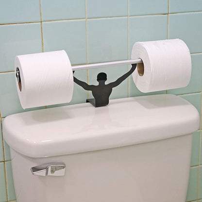 Strong Man Weightlifter Toilet Paper Holder