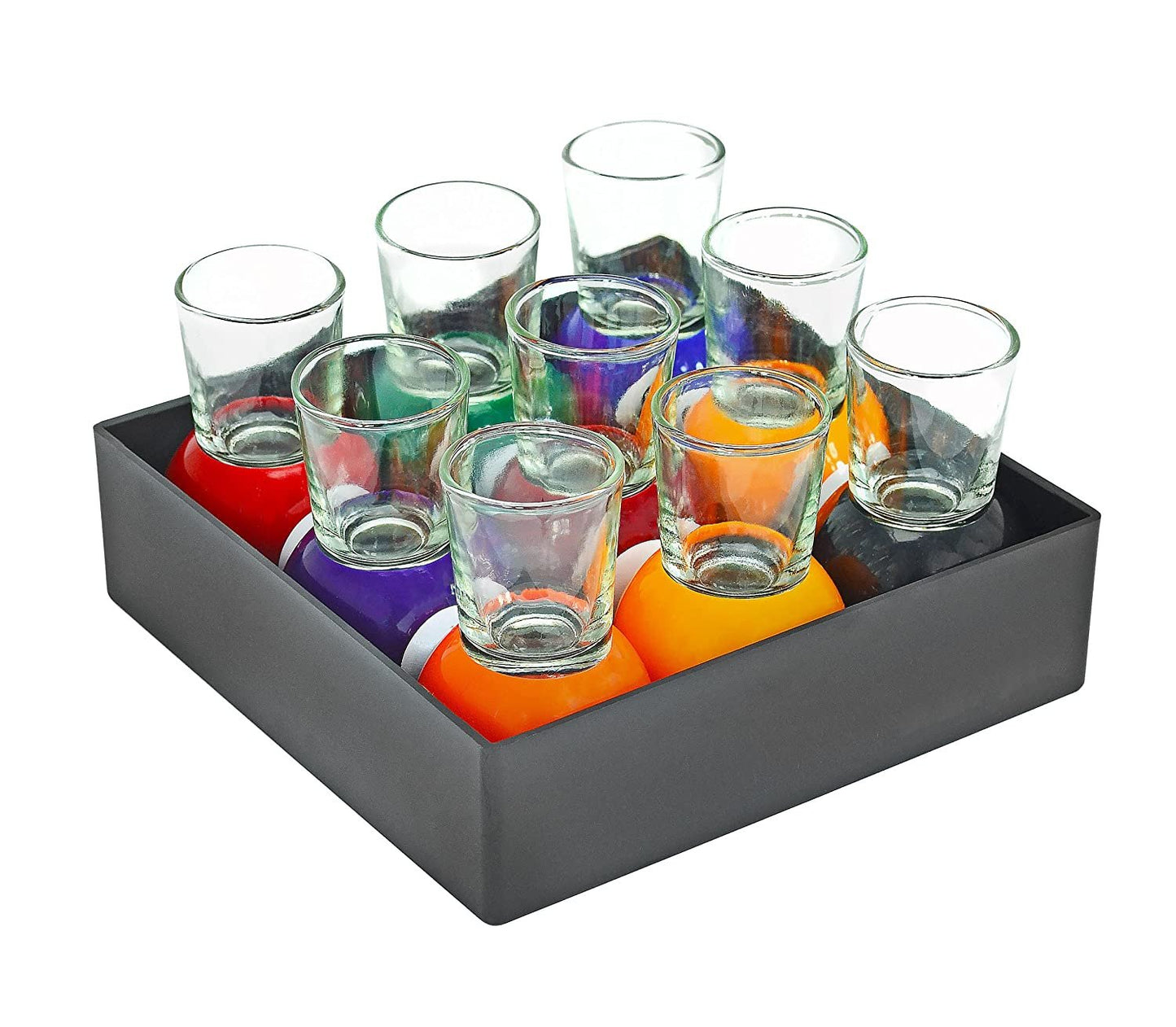 Billiards Pool Ball Shot Glasses Drinking Game