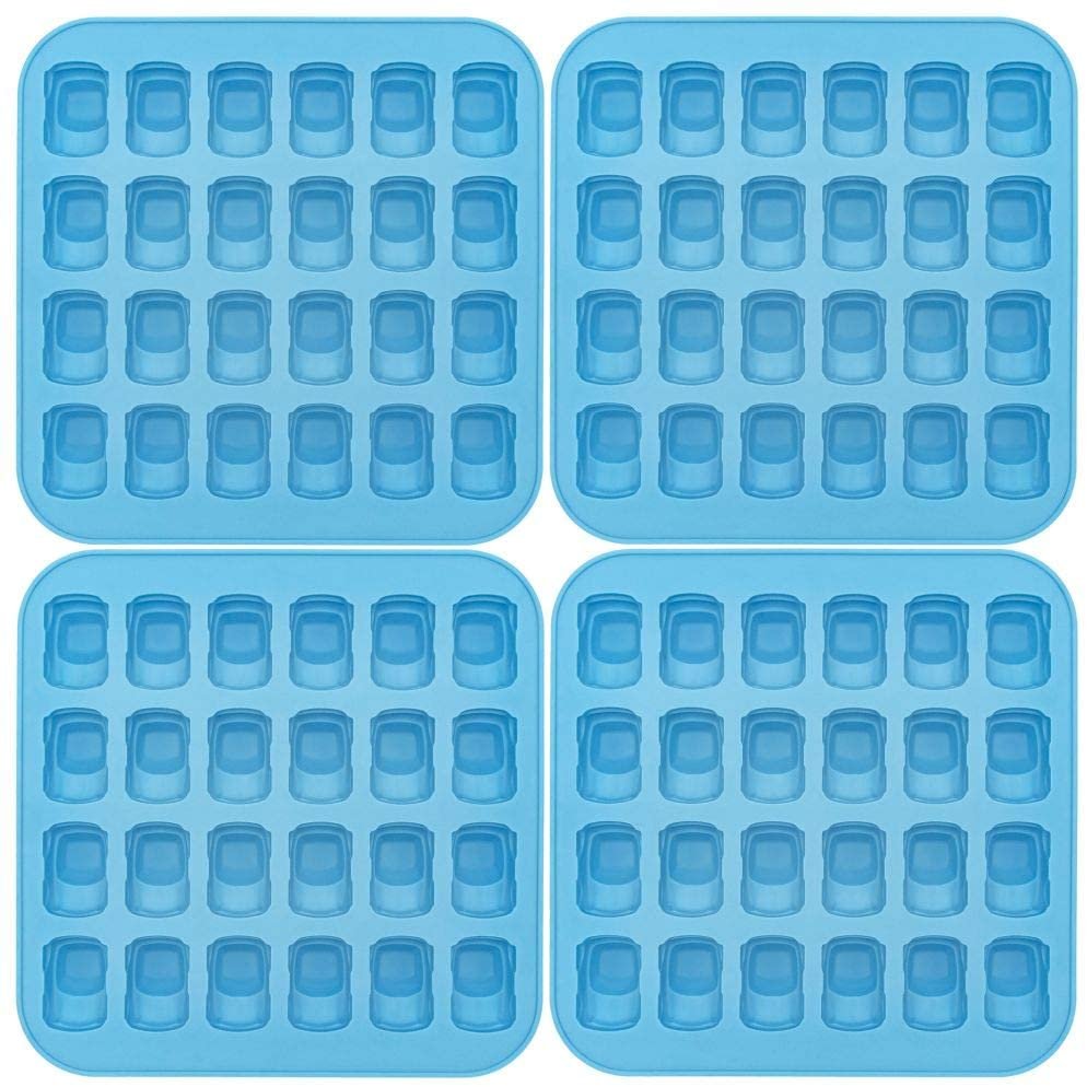 Blue Cars Ice Cube Tray - Set of 4