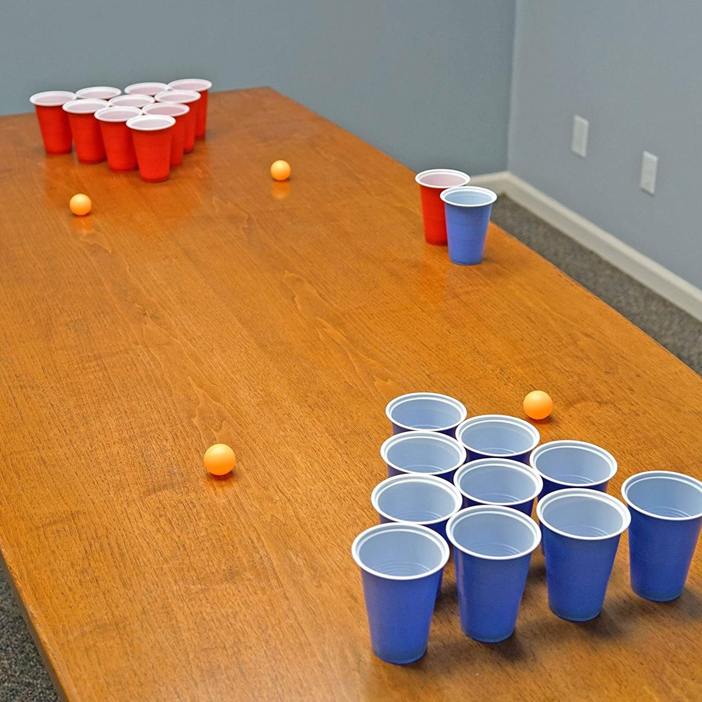 Beer Pong Set Red Cups and Ping Pong Balls