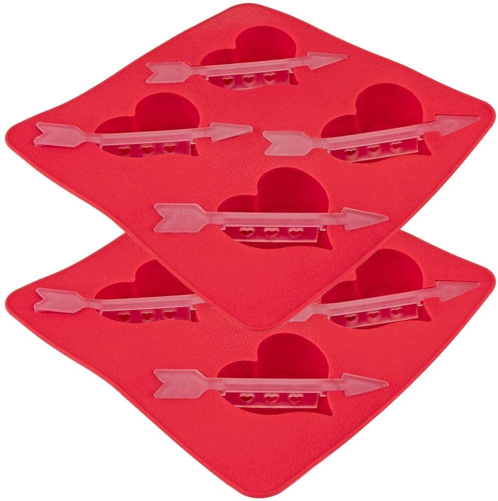 Heart & Arrow Ice Cube Tray - Set of 2