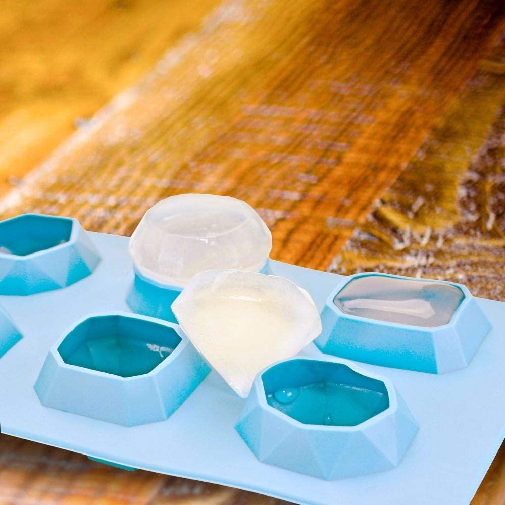 Blue Jewels Ice Cube Tray - Set of 4