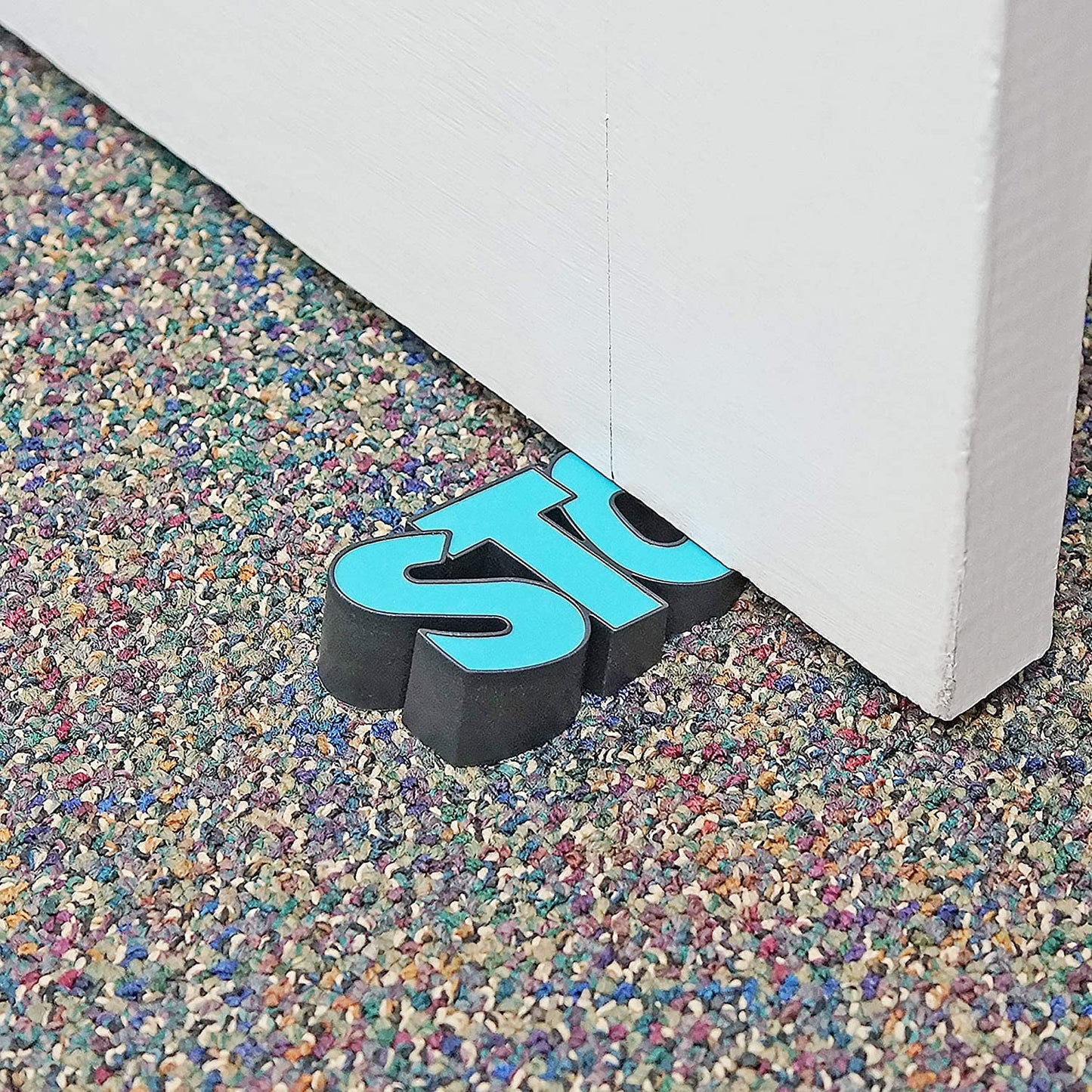 Blue Stop Door Stopper Wedge