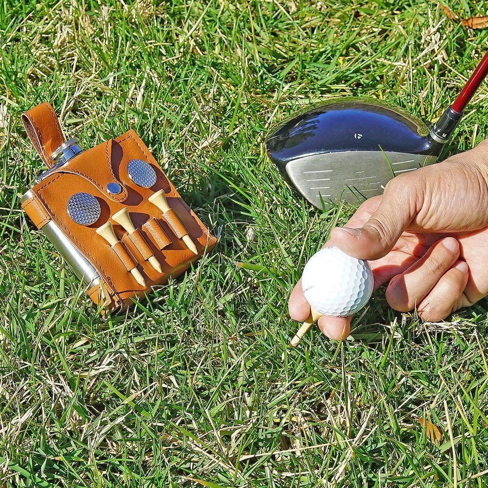 6oz Flask Golf Tools All In One Set