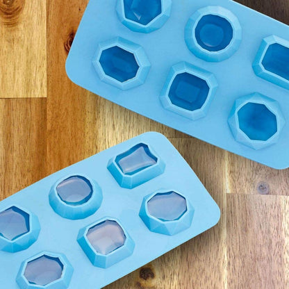 Blue Jewels Ice Cube Tray - Set of 4