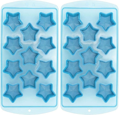 Blue Stars Ice Cube Tray - Set of 2