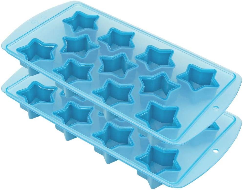 Blue Stars Ice Cube Tray - Set of 2