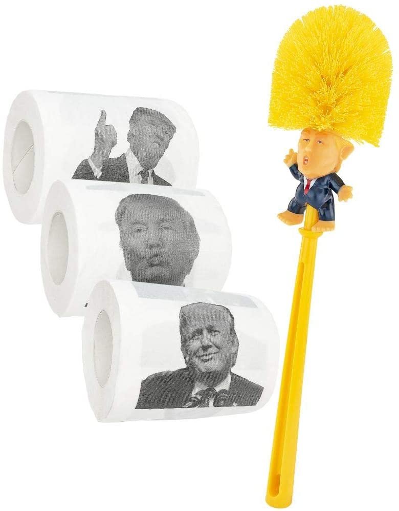 Donald Trump Bowl Brush 3 set of Toilet Paper