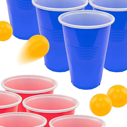 Beer Pong Set Red Cups and Ping Pong Balls