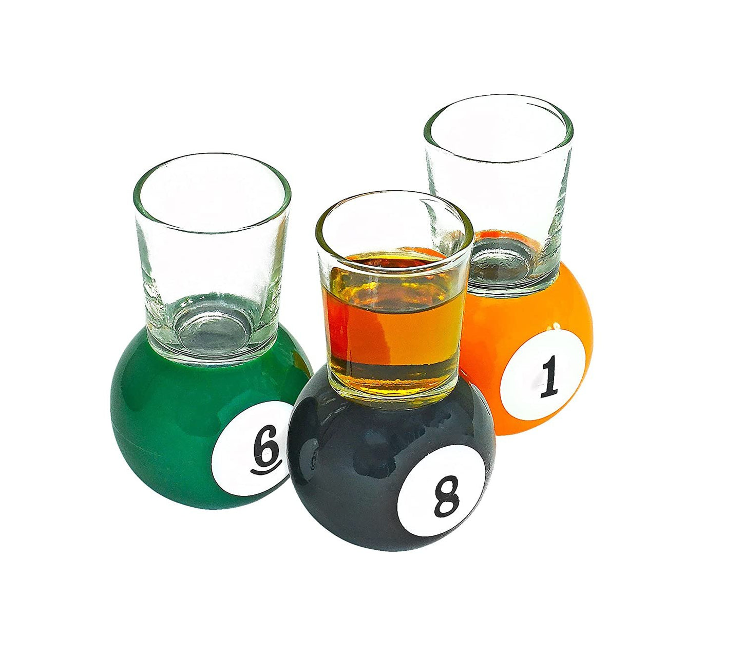 Billiards Pool Ball Shot Glasses Drinking Game