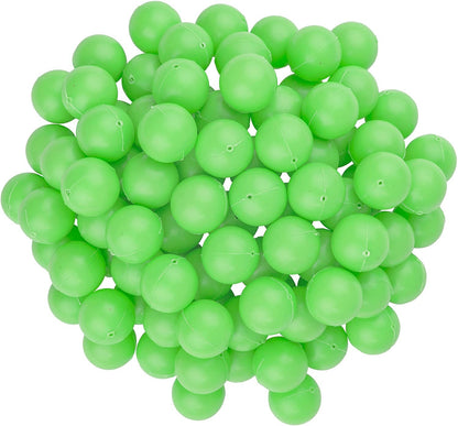 Fairly Odd Novelties 3/4" Mini Ping Pong/Table Tennis/Beer Pong Round Balls (100 Pack), 19mm, Green