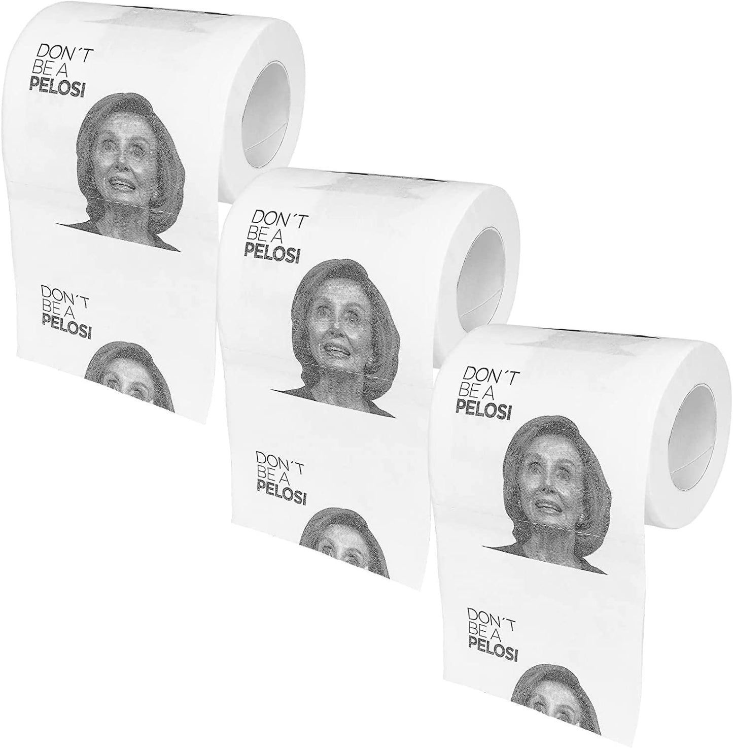 Nancy Pelosi Toilet Paper - Set of 3