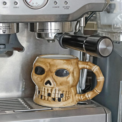 Large Skull Ceramic Coffee Mug