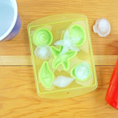 Green Seashells Ice Cube Trays - Set of 2