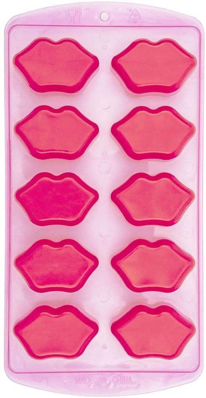 Pink Lips Ice Cube Tray - Set of 4