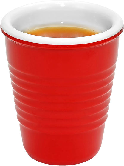 2oz Red Hard Plastic Shot Glass - Set of 4 - 2 Packs