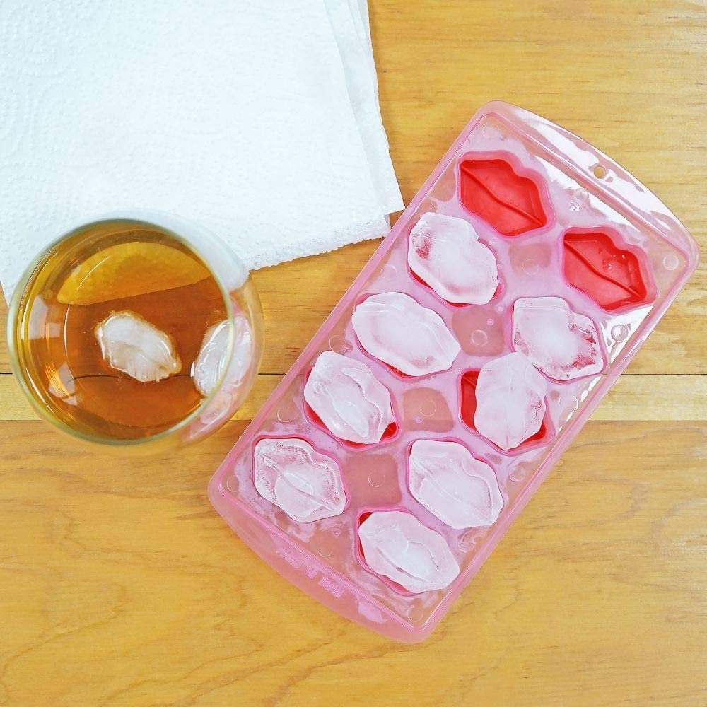 Pink Lips Ice Cube Tray - Set of 4