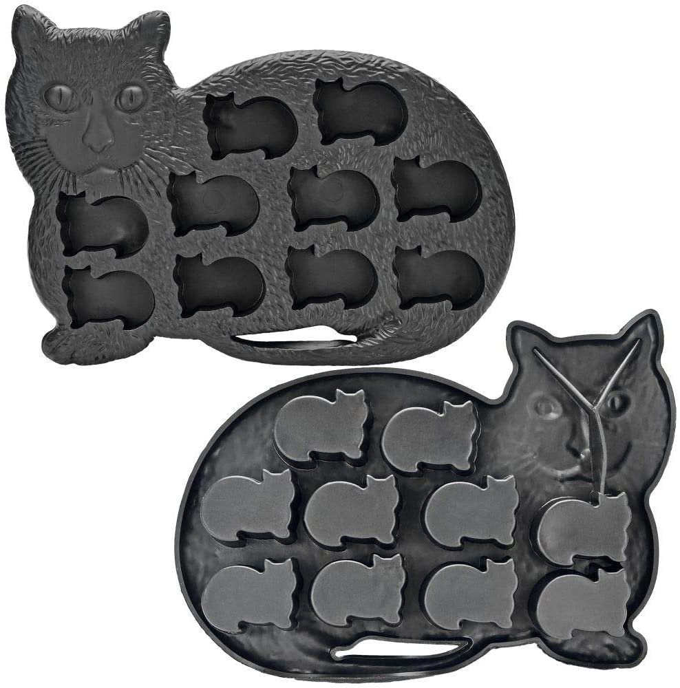 Black Cat Ice Cube Tray - Set of 2