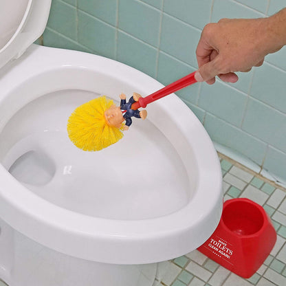 Donald Trump Toilet Bowl Brush W/ Holder