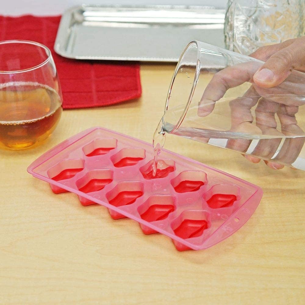 Pink Lips Ice Cube Tray - Set of 4