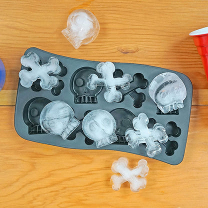 Bone Chiller Skull and Crossbones Ice Cube Tray