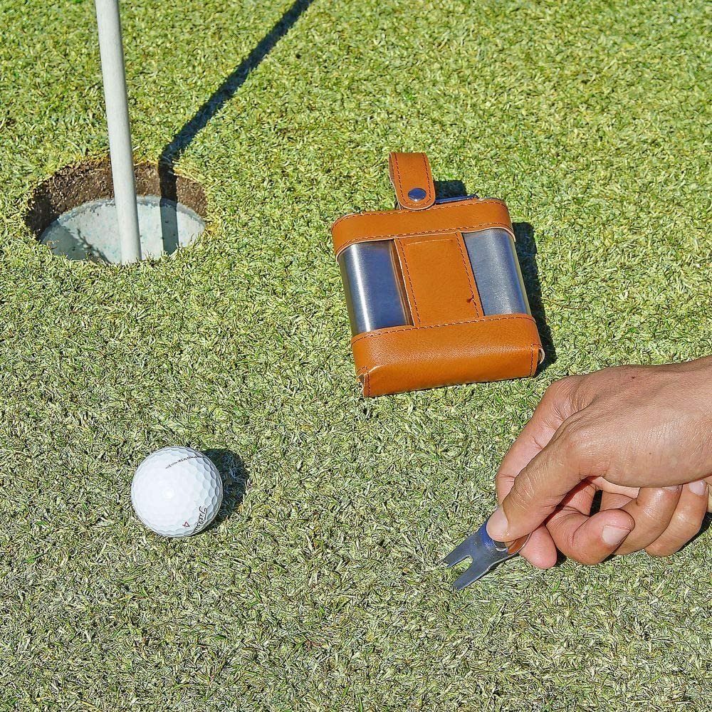 6oz Flask Golf Tools All In One Set