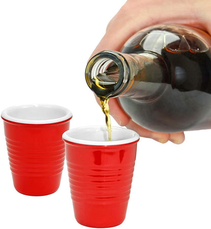 2 Oz Hard Plastic Party Shot Glasses - Set of 4