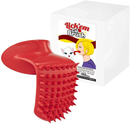 Lick'em Tongue Cat Scratcher and Brush Combo