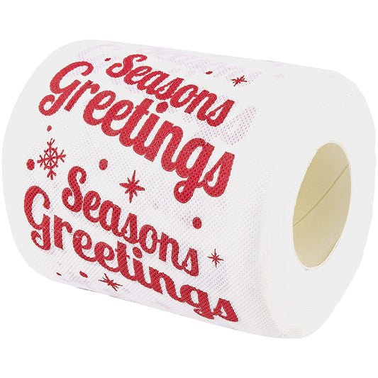 Season's Greeting Holiday Toilet Paper