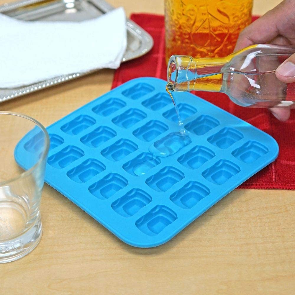 Blue Cars Ice Cube Tray - Set of 4