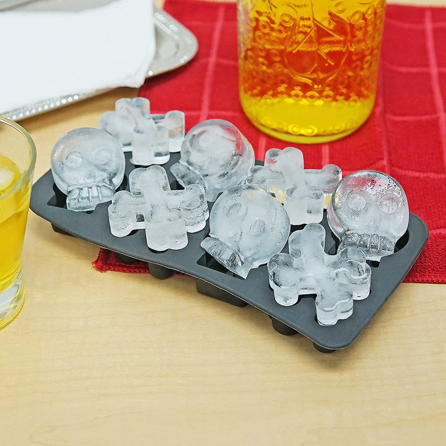 Bone Chiller Skull and Crossbones Ice Cube Tray