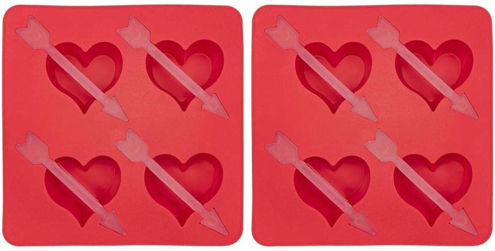 Heart & Arrow Ice Cube Tray - Set of 2