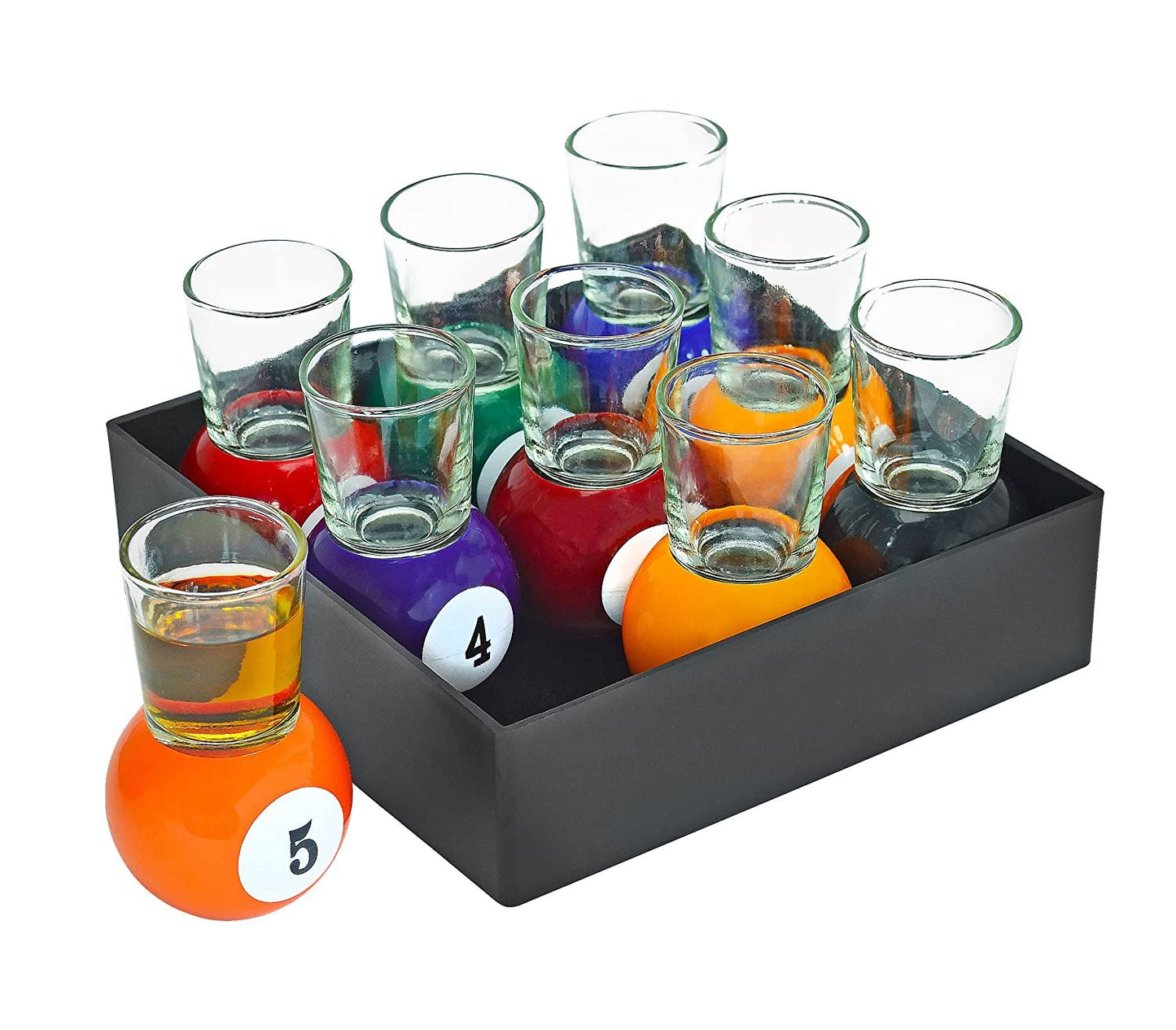 Billiards Pool Ball Shot Glasses Drinking Game