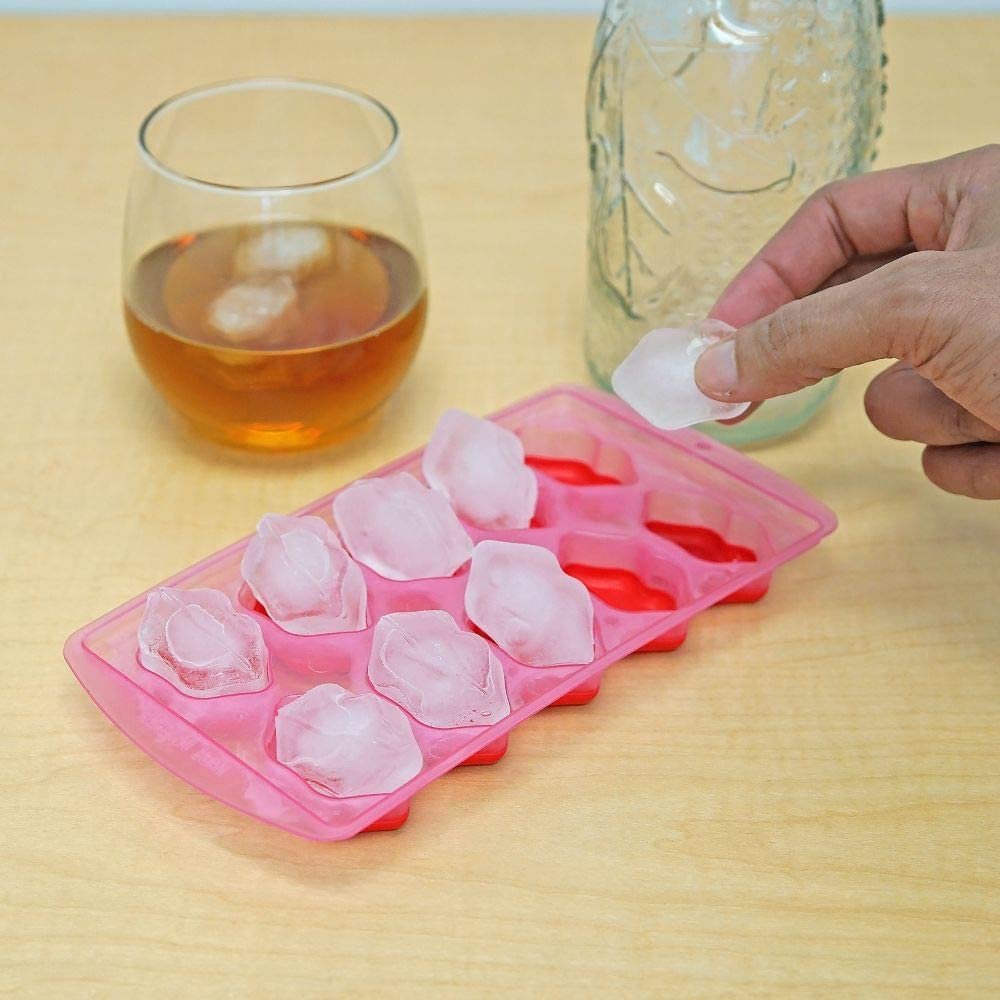 Pink Lips Ice Cube Tray - Set of 4