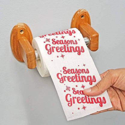 Season's Greeting Holiday Toilet Paper