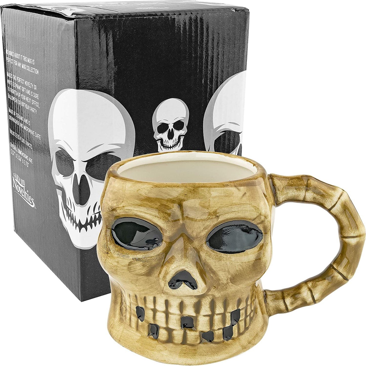 Large Skull Ceramic Coffee Mug