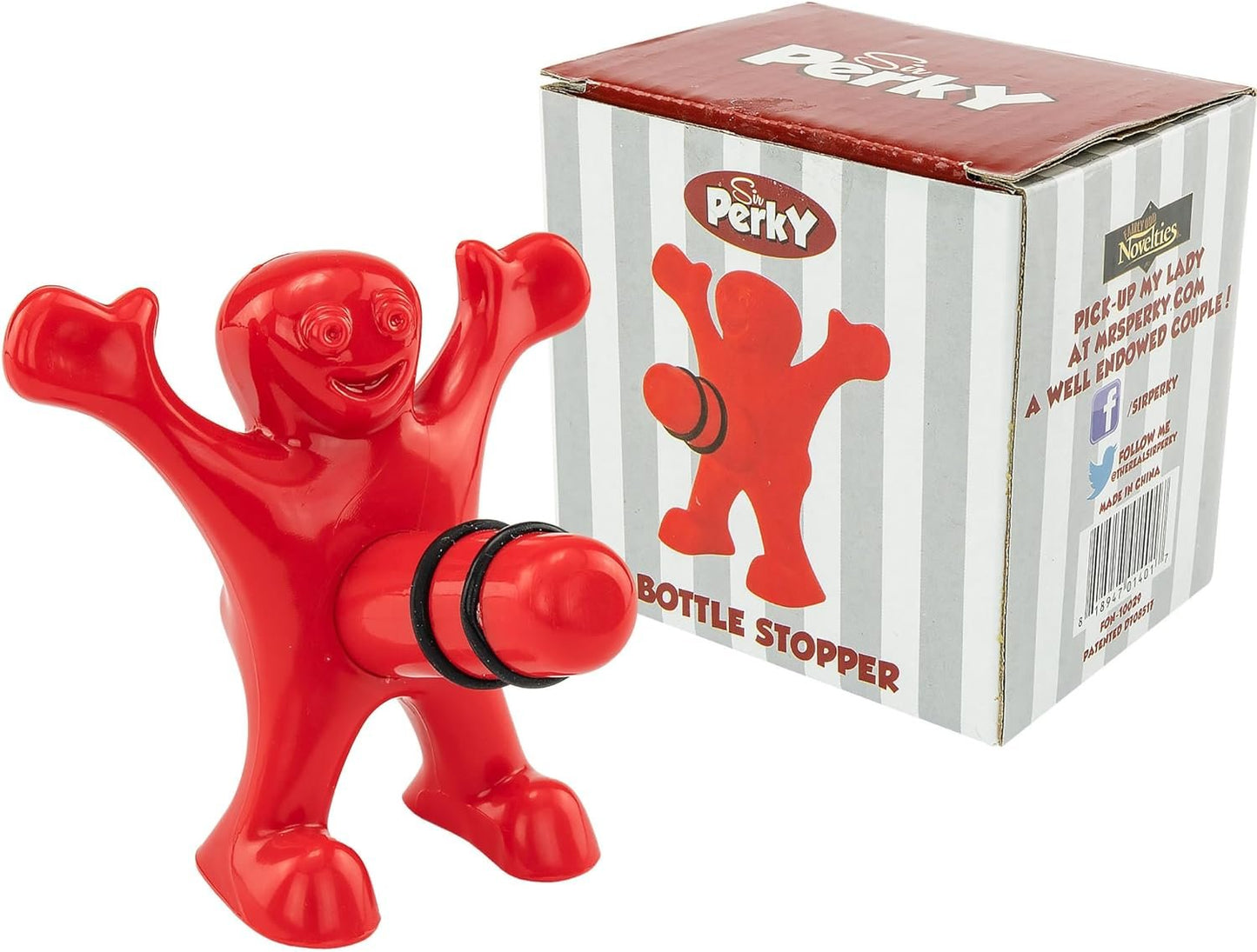 Sir Perky Novelty Bottle Stopper