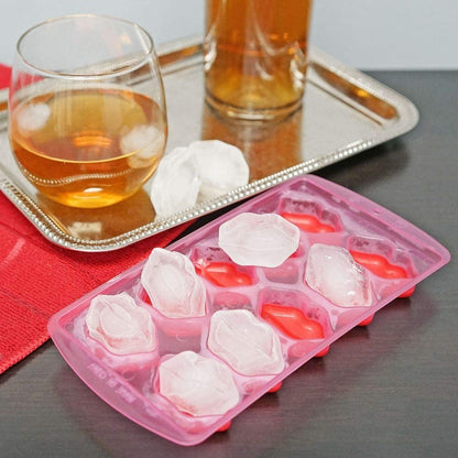 Pink Lips Ice Cube Tray - Set of 4