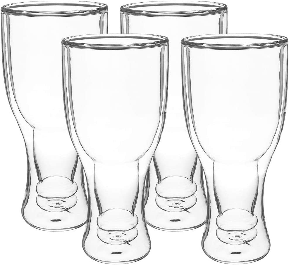 Double Walled Beer Glass - Set of 4