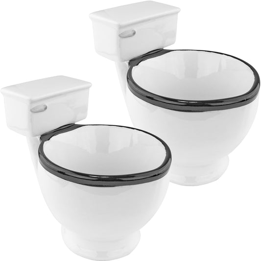 Ceramic Toilet Coffee Mug, 2 Pack